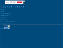 Tablet Screenshot of pocketatari.retrogames.com