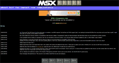 Desktop Screenshot of msx.retrogames.com